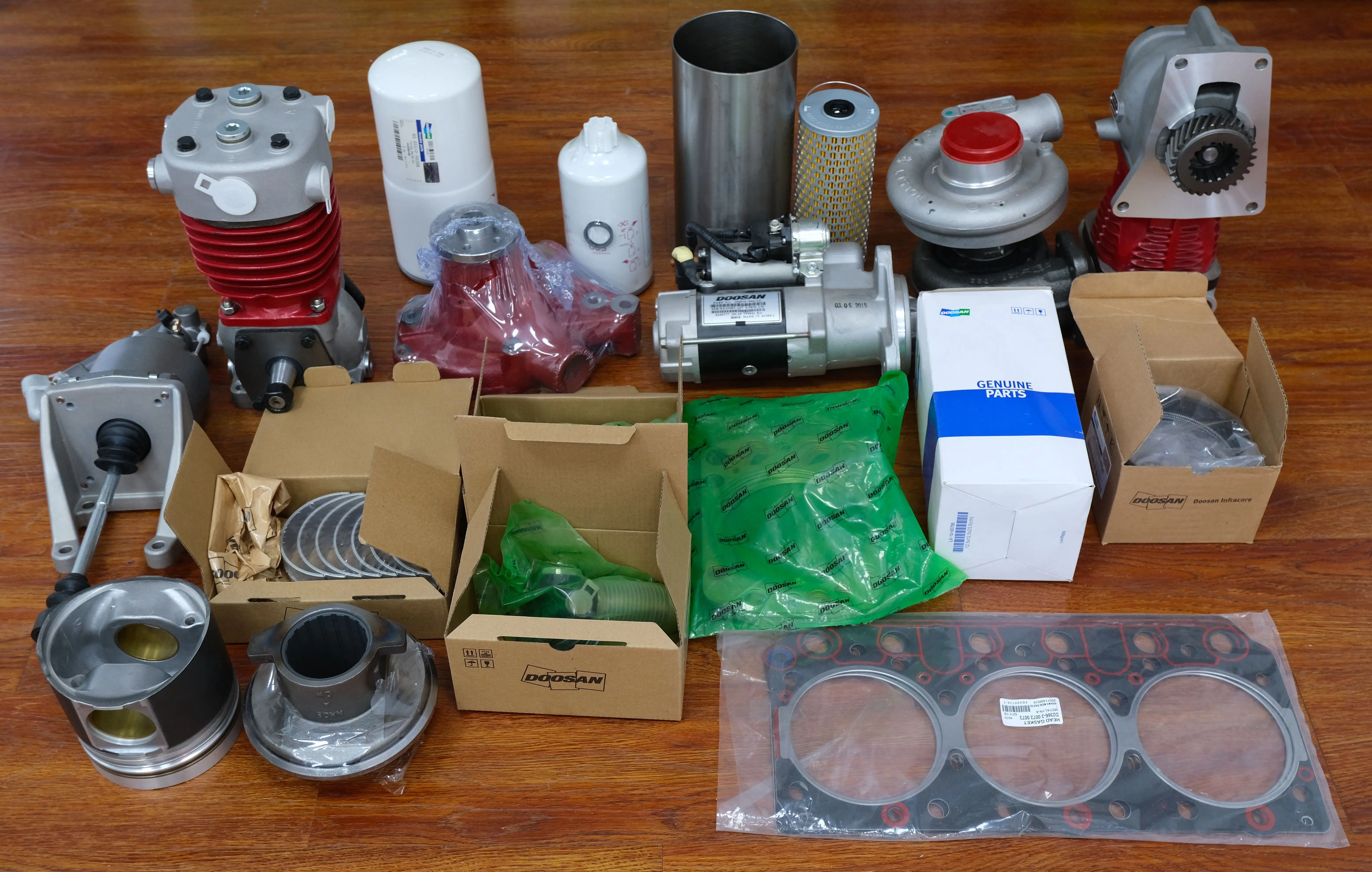 Custom heavy equipment parts packaging