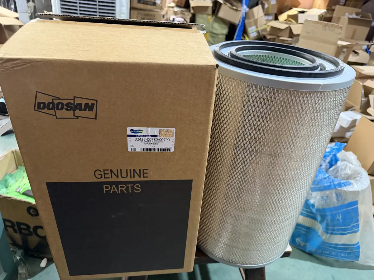 Doosan 32435-00780/32435-00790 Air Filter Set Inner & Outer